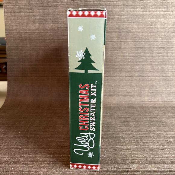 Ugly Christmas Sweater Kit – Red Holiday Jumper Size M, Special Edition w/ Decor - Picture 4 of 7